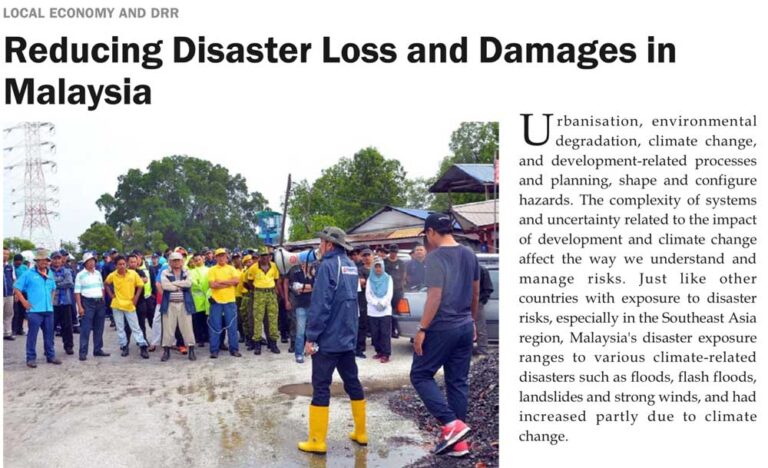 Reducing Disaster Loss and Damages in Malaysia