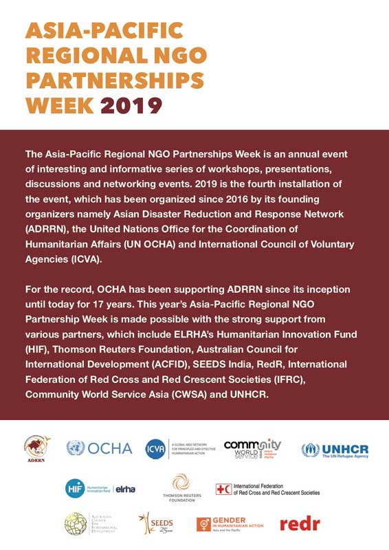 Asia-Pacific Regional NGO Partnerships Week and Asia Regional Innovation Forum by Humanitarian Capital